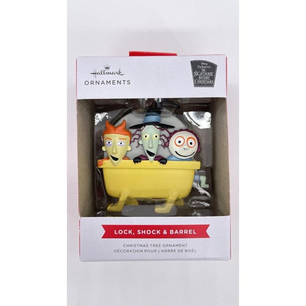 Hallmark The Nightmare Before Christmas Lock, Shock, & Barrel Christmas Ornament